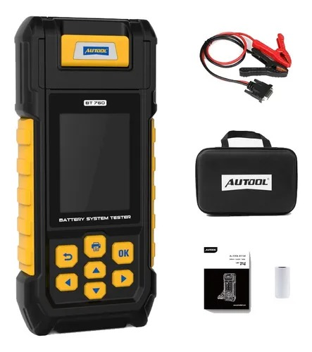 [BT760] ANALIZADOR/PROBADOR DE BATERIAS BT760 (PRUEBAS DE ARRANQUE Y CARGA CON IMPRESORA INCORPORADA) MOTOCICLETA , VEHICULO, CAMIÓN Y MÁS