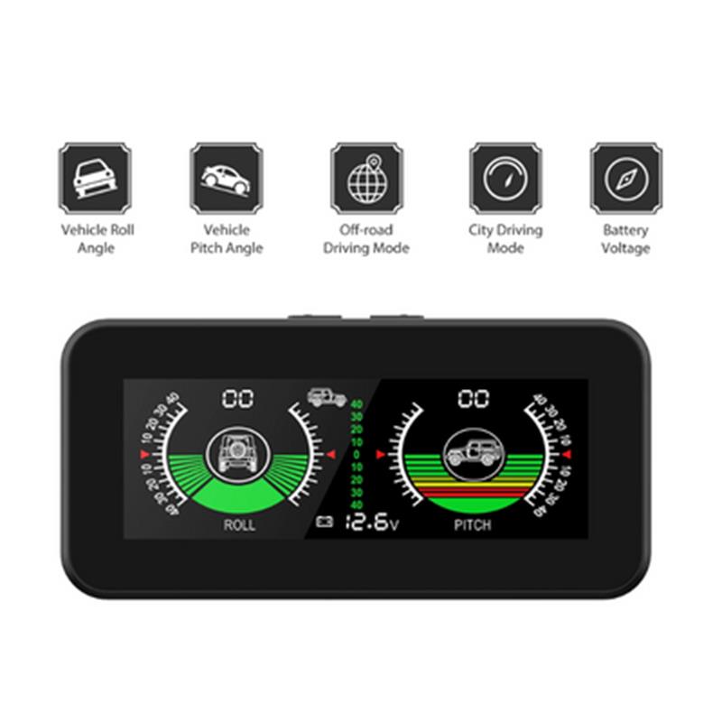 INCLINOMETRO DIGITAL CON VOLTAJE BATERIA