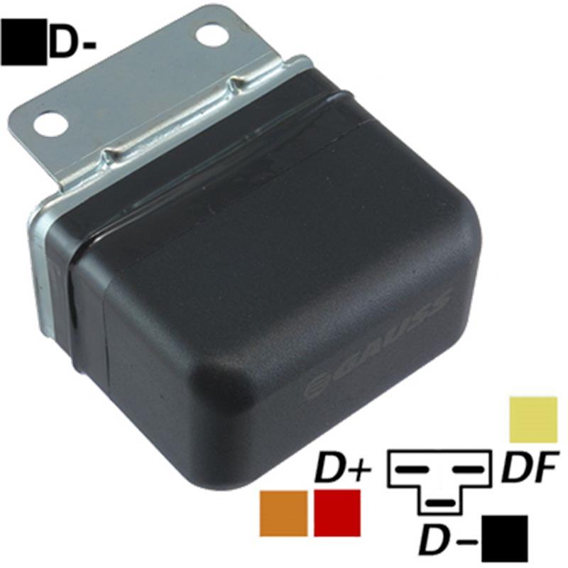 REGULADOR FIAT MB MERCEDES BENZ 12 55 EXTERNO DE PLATINO DINAMO D+ D- DF TIPO BOSCH (GA1374)