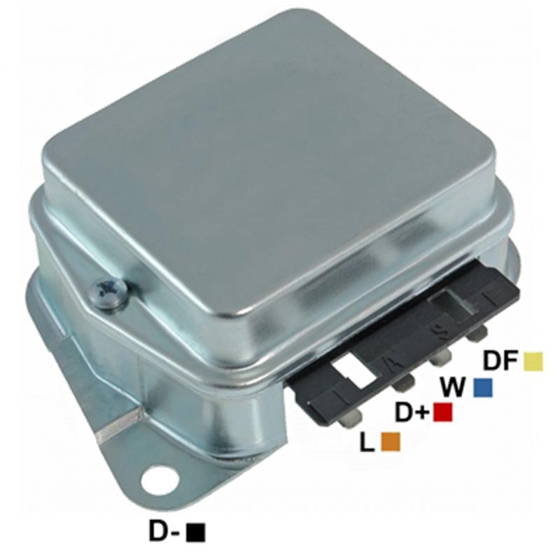 [F540,GR540A] REGULADOR FORD UNIVERSAL CON AJUSTE DE TENSION VOLTAJE 12 90 EXTERNO 4 TIPO MOTORCRAFT (GA1529)