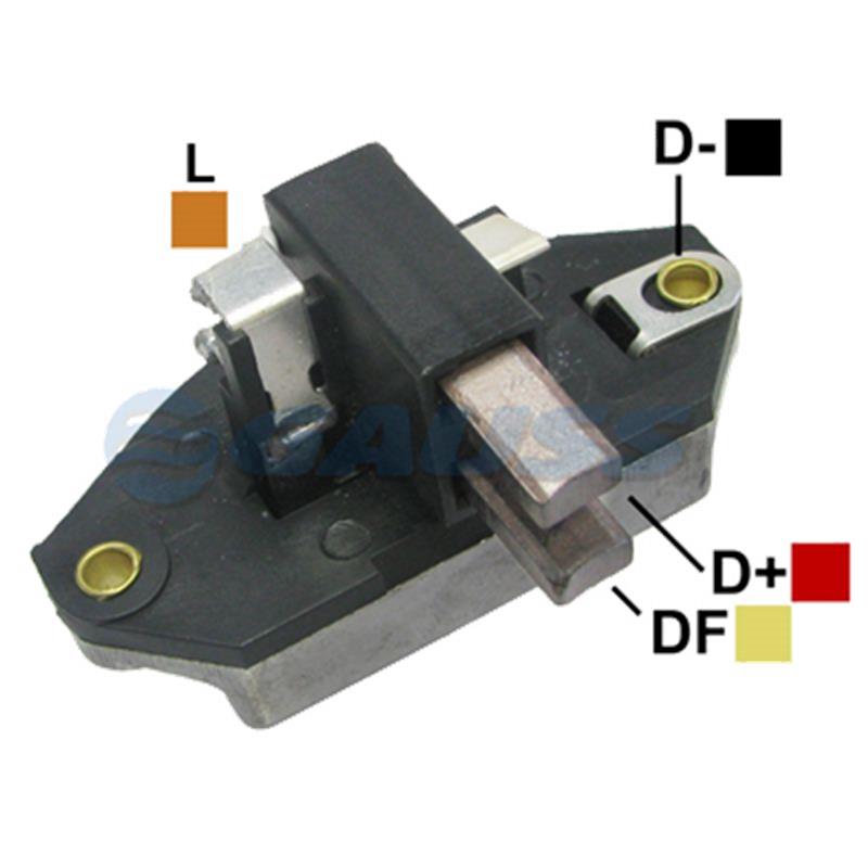 REGULADOR TRACTOR CASE JOHN DEERE MASSEY FERGUSON 12 55 CON ESCOBILLAS TIPO BOSCH (GA1275-GA1277-GA1541)