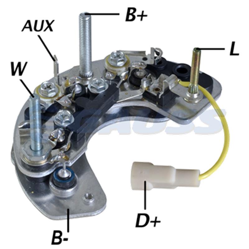 [ILR568,RL-09H] RECTIFICADOR LUCAS FORD FIESTA LAND ROVER 75AMP 6X35A TIPO LUCAS