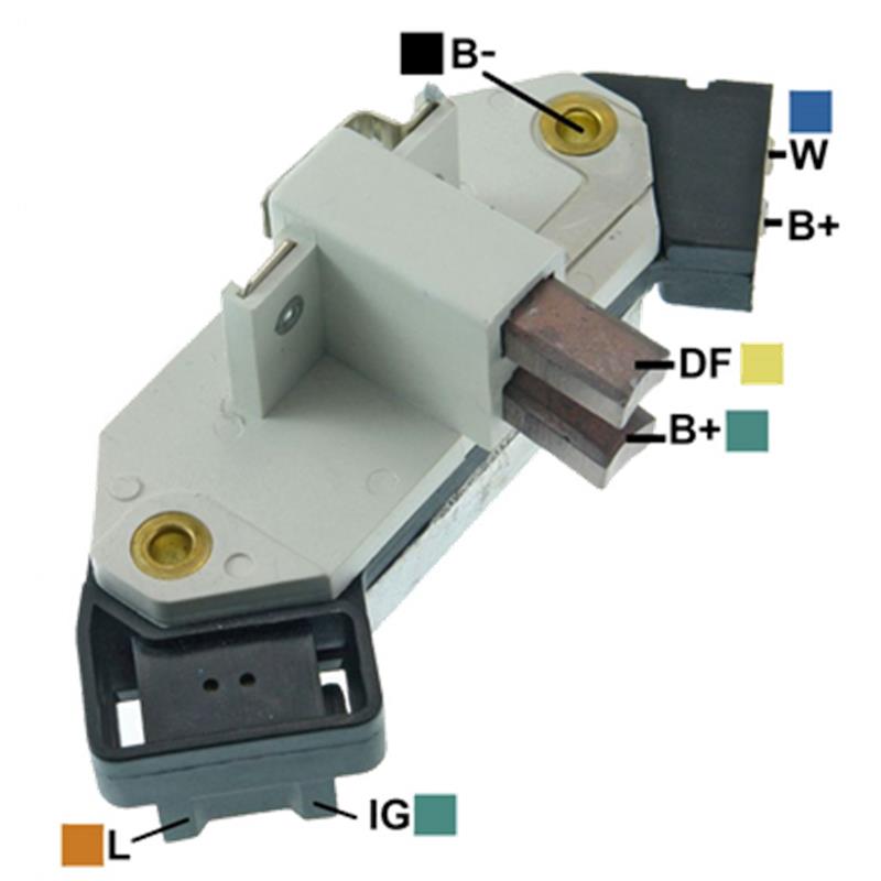 REGULADOR FIAT TEMPRA RENAULT 12 90 CON ESCOBILLAS 4 TIPO MAGNETI MARELLI