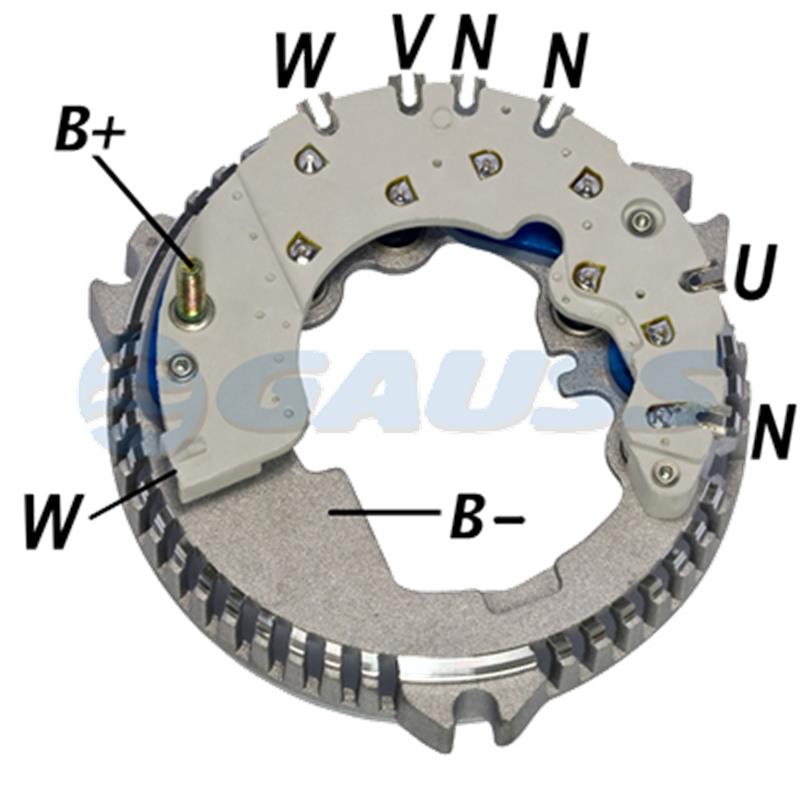 [FR2013,RF-043] RECTIFICADOR FORD 150 EXPLORER 95AMP 8X35A M6X22 CAPACITOR 133MM(GA810 GA890) TIPO FORD