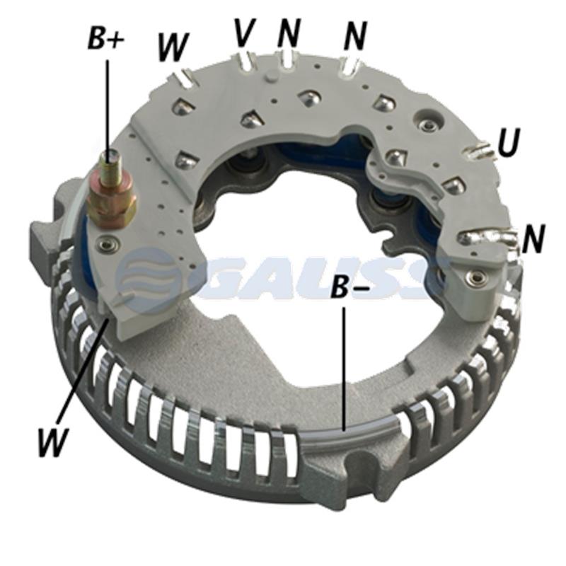 [FR2023,RF-053] RECTIFICADOR FORD 150 EXPLORER 130AMP 8X50A CAPACITOR 147MM(GA812 GA892) TIPO FORD