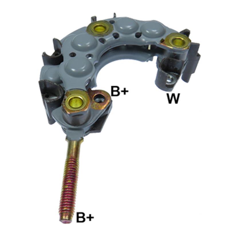 RECTIFICADOR BOBCAT 320C KUBOTA JOHN DEERE KOMATSU 120AMP 8X50A M6X19MM TRIDIODO CAPACITOR 83MM TIPO DENSO