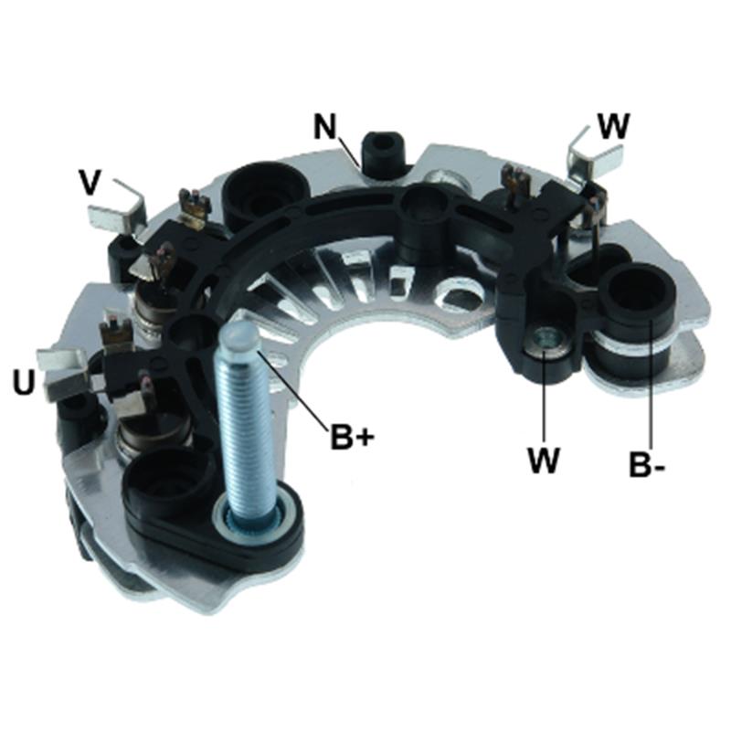 RECTIFICADOR FIAT FIORINO 2014 PALIO UNO STRADA SIENA 85AMP Ø111MM M8 6X35A ZENER 93369033 BC2605140040 (GA121 GA129 GA151)