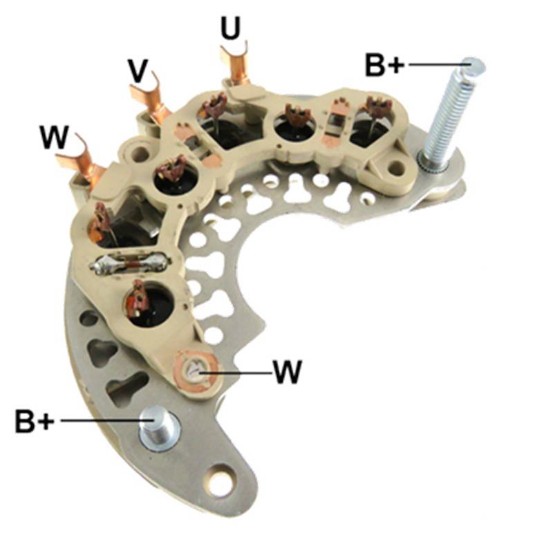 RECTIFICADOR SSANGYONG ACTYON REXTON 2.0 115AMP 6X50A M8X33MM AVALANCHE (GA707) TIPO DELPHI