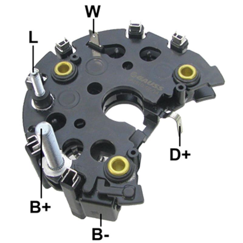 [IBR844,RB-121H] RECTIFICADOR MB MERCEDES BENZ 90AMP 6X50A AVALANCHE (ZENER) TRIDIODO 112MM (GA211) TIPO BOSCH