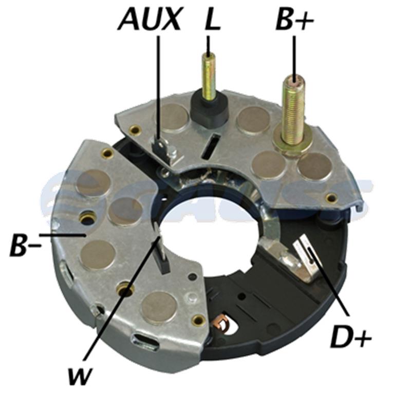 RECTIFICADOR JOHN DEERE IVECO 95AMP 6X35A(GA023) TIPO BOSCH