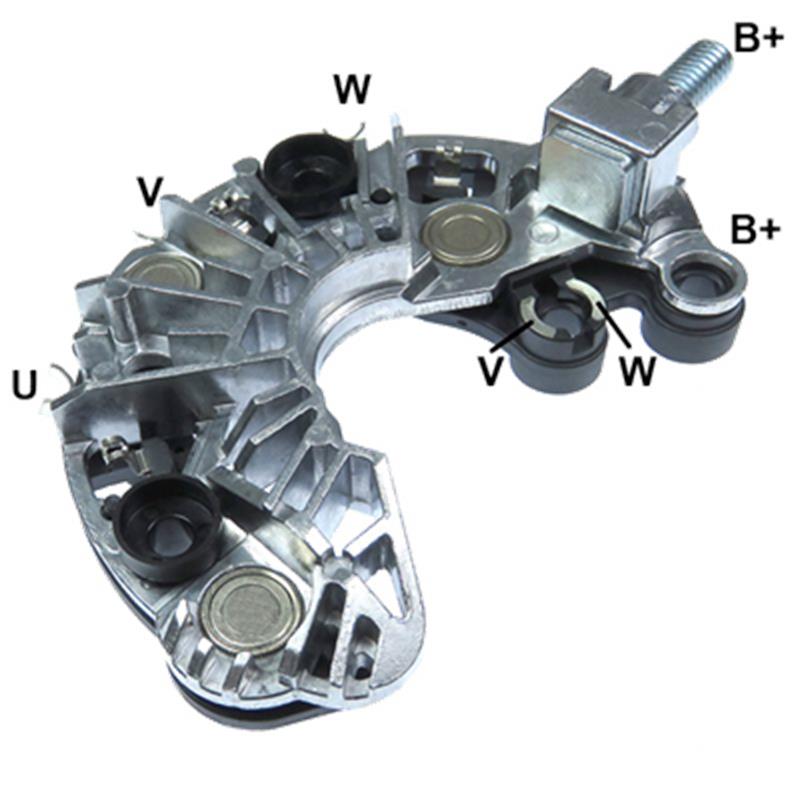 RECTIFICADOR HYUNDAI ELANTRA VELOSTER KIA FORTE PICANTO SOUL 120AMP 6X50A M8X16MM AVALANCHE (GA912 GA950) TIPO VALEO