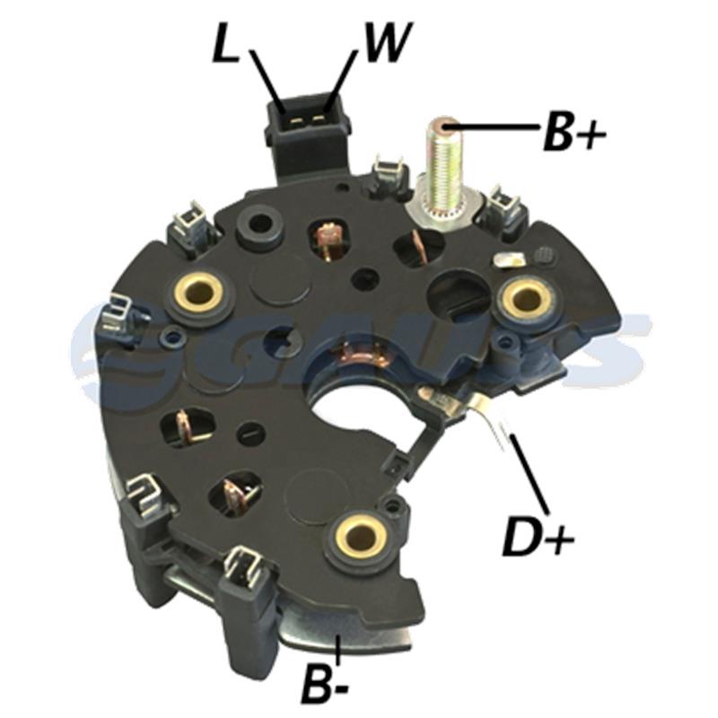 RECTIFICADOR VW VOLKSWAGEN GOLF 2.0 POLO 85AMP 6X35A (GA223) TIPO BOSCH