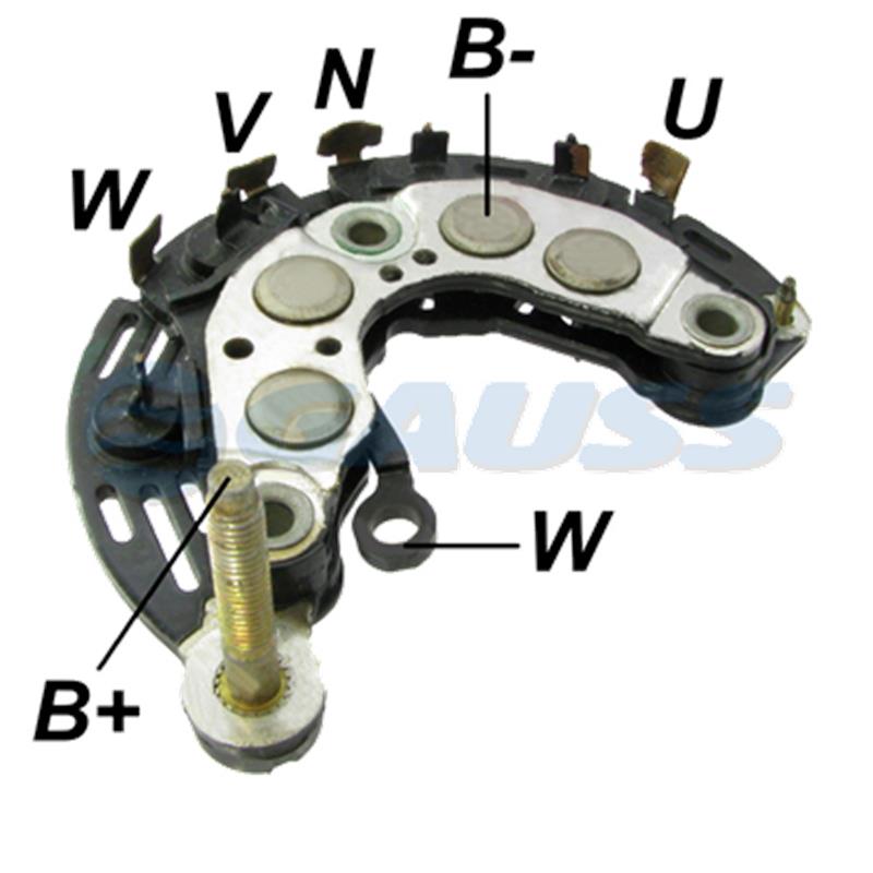 RECTIFICADOR FORD FIESTA ECO SPORT 95AMP 8X35A AVALANCHE (ZENER)(GA350 GA360) TIPO VISTEON