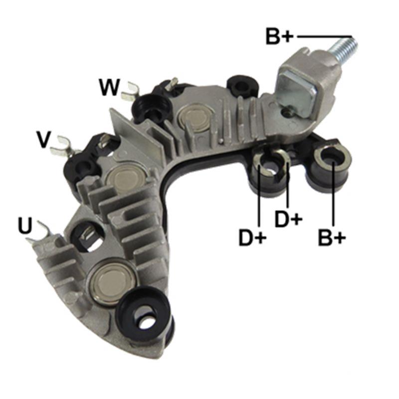 RECTIFICADOR HYUNDAI I10 KIA PICANTO ION 75AMP 6X35A M8X16MM TRIDIODO (GA907) TIPO VALEO