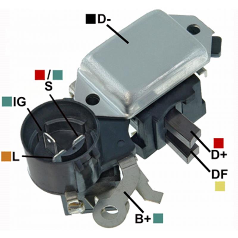 REGULADOR CHEVROLET NKR NPR 12 CONECTOR REDONDO 3 IG-L-S TIPO HITACHI