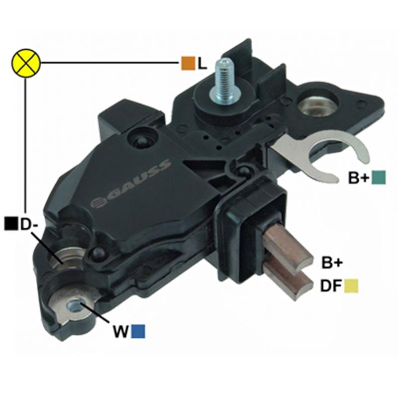 [IB231 VRB252VRB264] ﻿REGULADOR CHEVROLET ASTRA CORSA ZAFIRA SPRINTER 413 FIAT PALIO STRADA 12 TORNILLO TIPO BOSCH (GA1421-GA1424-GA1425) F000RS0102﻿