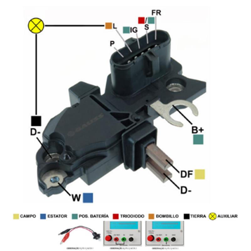 REGULADOR VOLVO B12 FH12 FM SCANIA 24V F00M144119 F00M145246 F00MA45247 F00MA45248 F00M144118 (GA1448)﻿