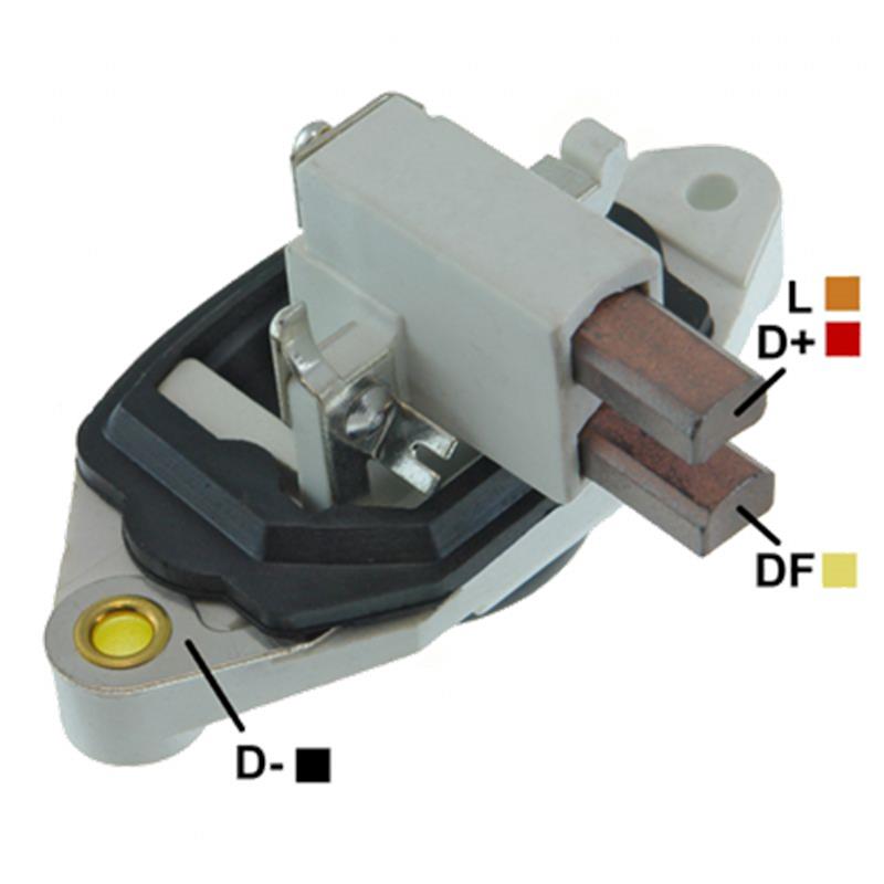 REGULADOR IVECO SCANIA 24 65 CON ESCOBILLAS TIPO BOSCH (GA1543-GA1989-GA1955-GA1977)﻿