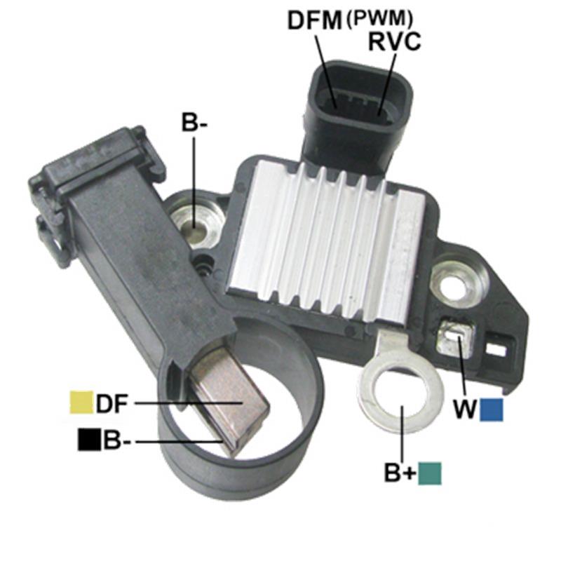 [D2022] REGULADOR CHEVROLET SONIC CRUZE TRACKER TRAIL BLAZER 12 CONTROL DE VOLTAJE REGULADO ECU 2 DFM-RVC TIPO DELCO (GA1755-GA1757)