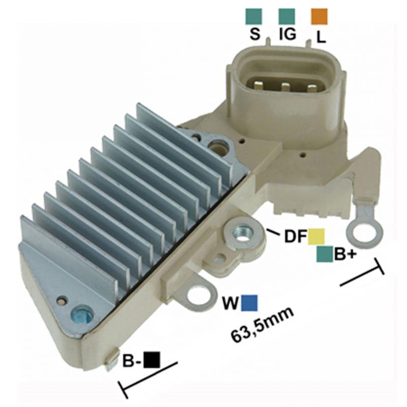 [IN439,VRH2005-31A] REGULADOR TOYOTA CAMRY CORONA 12 70 CONECTOR OVALADO 3 S-IG-L TIPO NIPPONDENSO