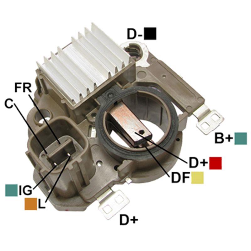 [IM850, VRH2009-71] REGULADOR HONDA CIVIC 1.6 SUZUKI GRAND VITARA 4P 12V L-IG-FR-C TIPO MITSUBISHI
