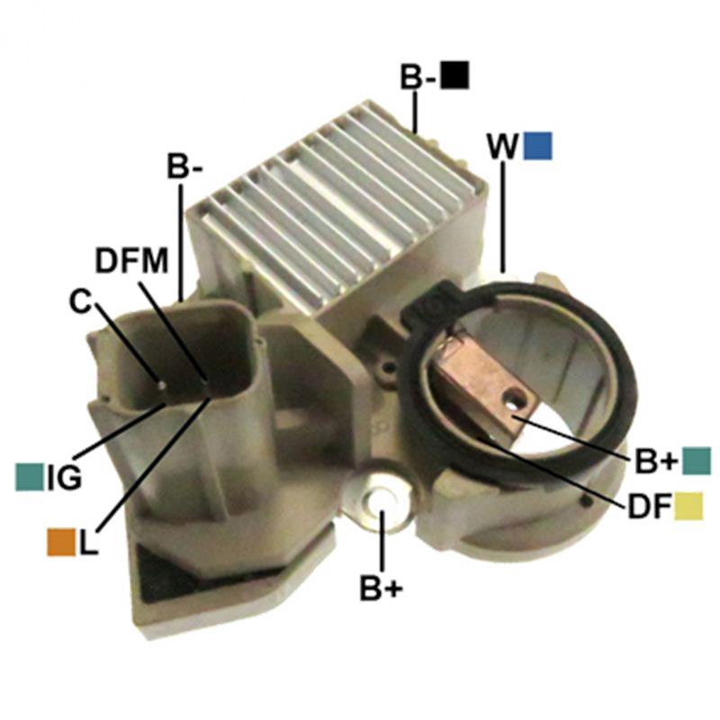 REGULADOR HONDA FIT 2008> 12 4 IG-C-L-DFM TIPO MITSUBISHI