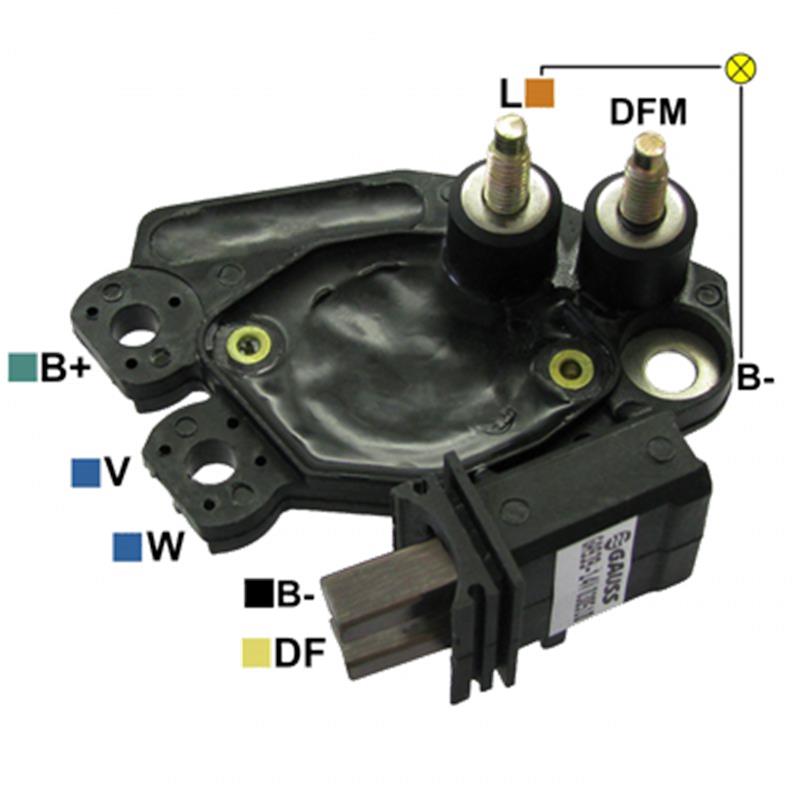 REGULADOR PEUGEOT 206 207 CITROEN XSARA PICASSO 12 2 TORNILLOS L-DFM TIPO VALEO (GA1832)