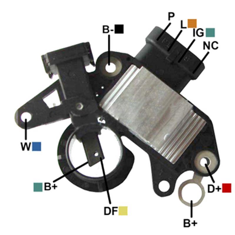 REGULADOR 11SI 12 95 CONECTOR HORIZONTAL 4 P-L-IG-S TIPO DELCO