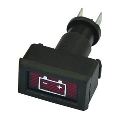 SWITCH PILOTO INDICADOR CARGA BATERIA LENTE ROJO 12V