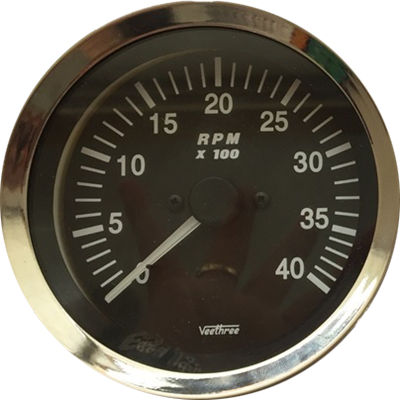 TACOMETRO ELECT SEÑAL PICK UP 0-4000 RPM 12 24V DIP 10 SWITCH VDO ARO CROMADO