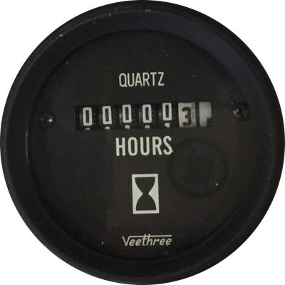 [40901] HOROMETRO ELECTRICO 12-28V ARO NEGRO