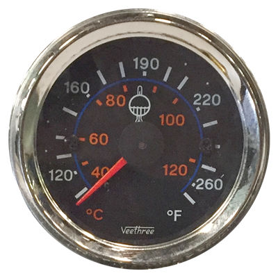 MARCADOR TEMPERATURA AGUA MECANICO 200" 5.08M ARO CROMADO