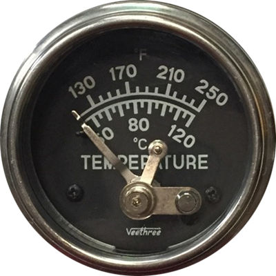 [59167] MARCADOR TEMPERATURA AGUA MECANICO 200" 5.08M SISTEMA MORPHY ARO CROMADO