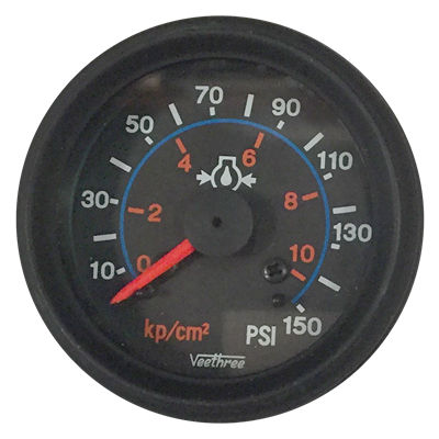 [300.480N] MARCADOR ACEITE MECANICO 150PSI ARO NEGRO