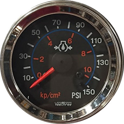 [300.465C] MARCADOR ACEITE MECANICO 150PSI ARO CROMADO