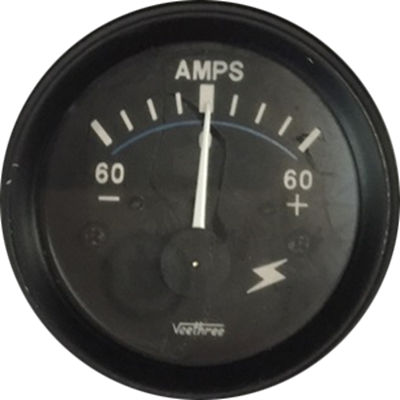 [300.468N] AMPERIMETRO 60-60 52MM TOR GRUESOS ARO NEGRO