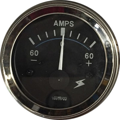 AMPERIMETRO 60-60 52MM TOR GRUESOS ARO CROMADO