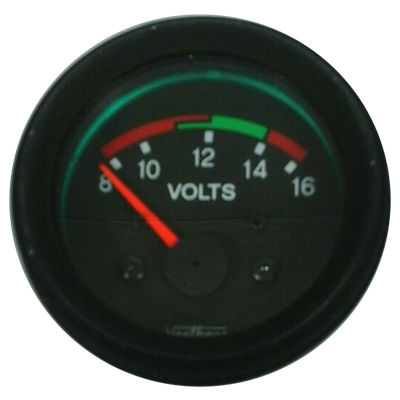 [300.467N] VOLTIMETRO 52MM 12V ESCALA 8-16 ARO NEGRO