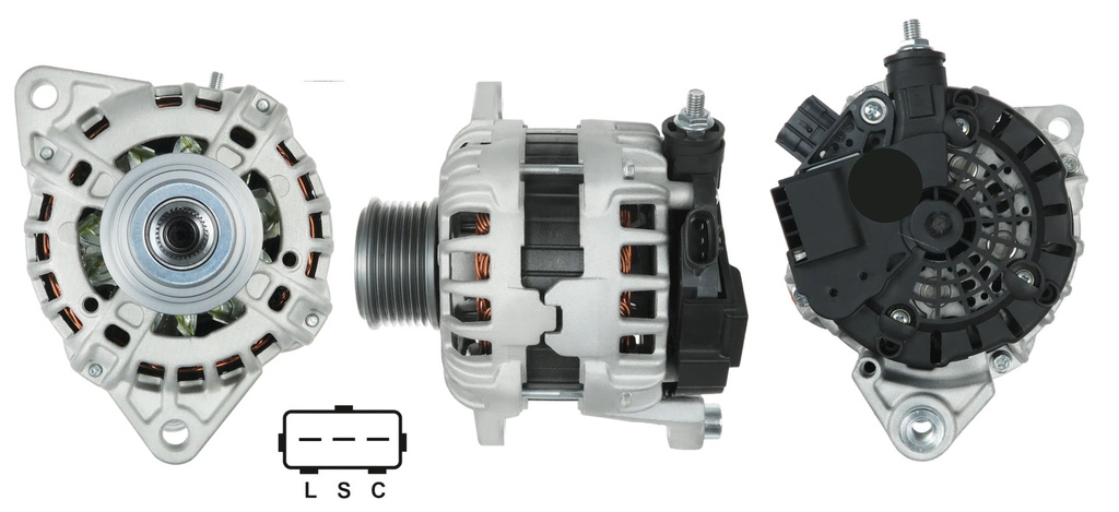 ALTERNADOR NISSAN NP300 QASHQAI 14 12V 120AMP 7PK TIPO BOSCH F000BL06X4 F000BL06X5