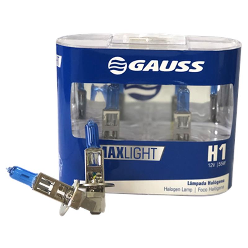 [64151CBA] BOMBILLO HALOGENO H3 PK22S 12V 55W FARO MAXLIGHT 110% MAS LUZ 5000K PREMIUM CAJA UNIDAD 64151CBA