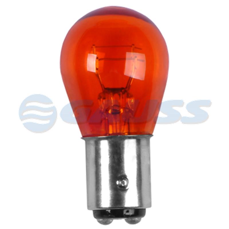 BOMBILLO MINIATURA 1034 BAYD15D 12V 215W LUZ FRENO AMBAR STD CAJA X 10 1987302814 7528 1077 GL1034 12499
