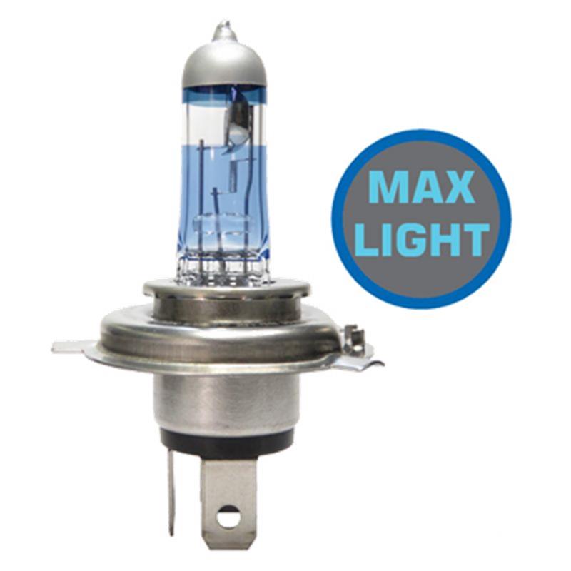 [62193NBU] BOMBILLO HALOGENO H4 P43 12V 5560W FARO MAXLIGHT PERFORMANCE 110% MAS LUZ 40M + 20% LUMINOSIDAD PREMIUM DUOPACK 62193NBU GL59