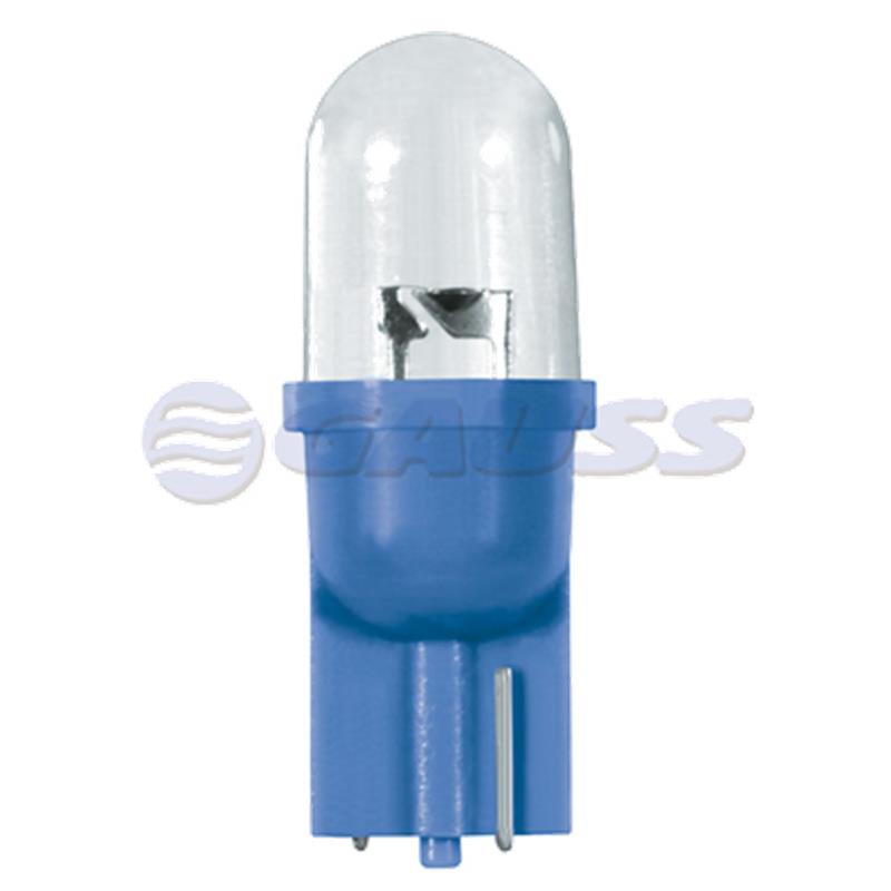 BOMBILLO BALLONETA LED LARGO AZUL 12V /BLISTERX2 UNID. MOTOCICLETA