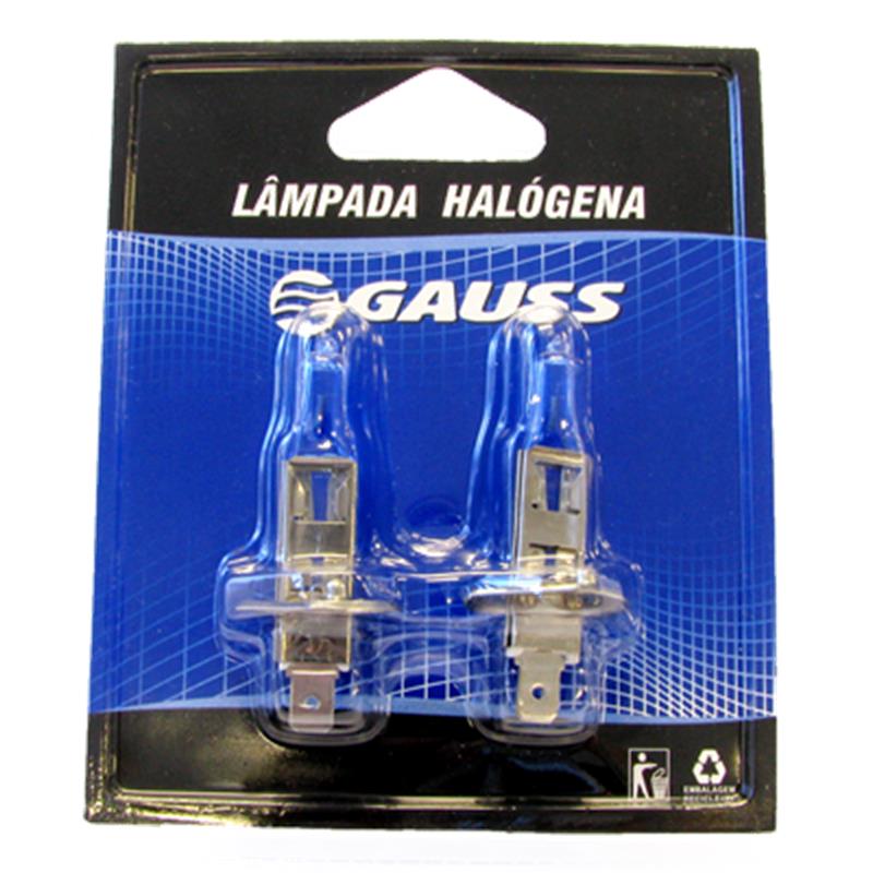 [62200CBA] BOMBILLO HALOGENO H1 P14.5S 12V 100W FARO MAXLIGHT 110% MAS LUZ 5000K LUJO DUOPACK 62200CBA GL56