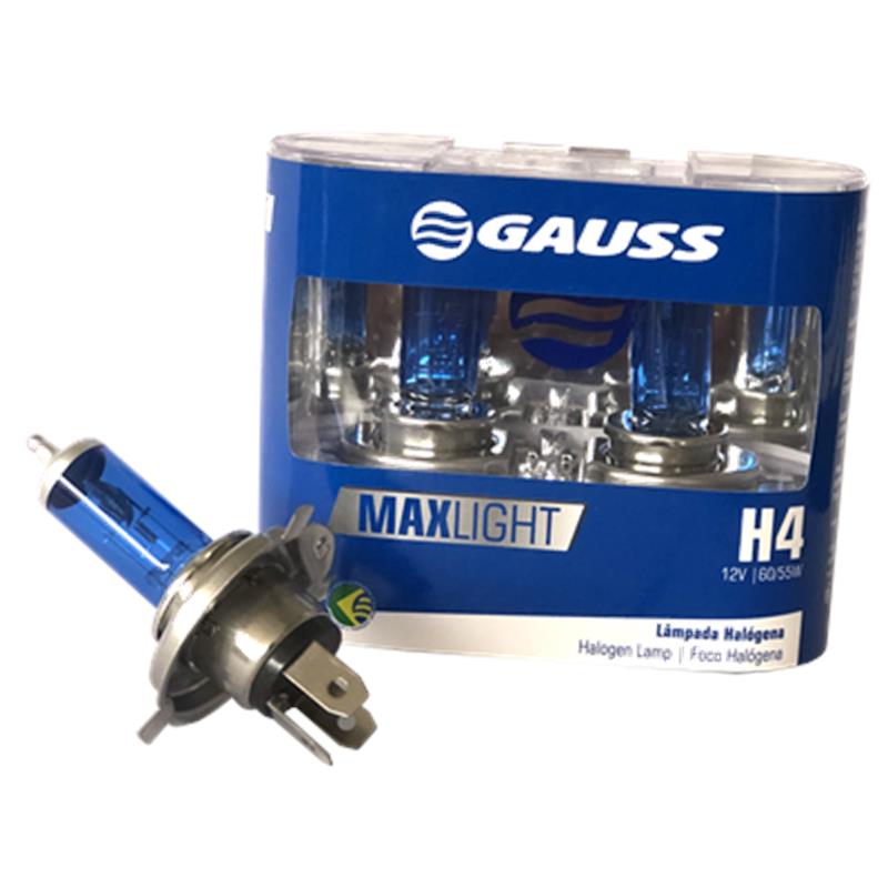 [64193CBA] BOMBILLO HALOGENO H4 P43 12V 5560W FARO MAXLIGHT 110% MAS LUZ 5000K PREMIUM DUOPACK 64193CBA GL122