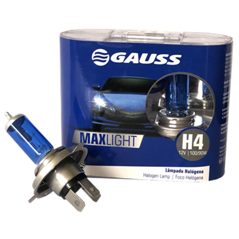[62203CBA] BOMBILLO HALOGENO H4 P43 12V 90100W FARO MAXLIGHT 110% MAS LUZ 5000K PREMIUM DUOPACK 62203CBA