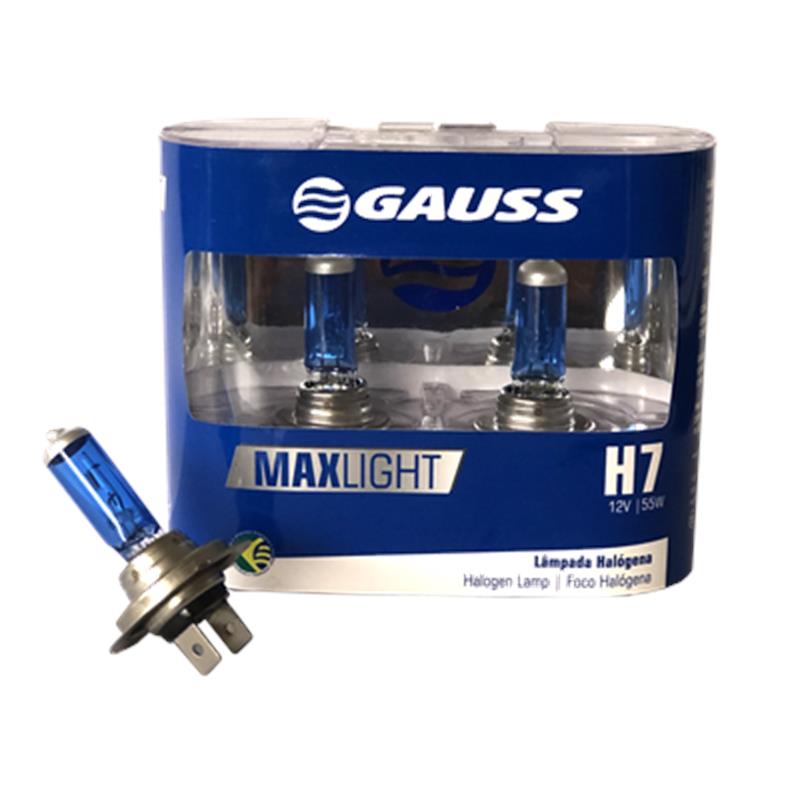 [64210CBA] BOMBILLO HALOGENO H7 PX26D 12V 55W FARO MAXLIGHT 110% MAS LUZ 5000K PREMIUM DUOPACK 64210CBA