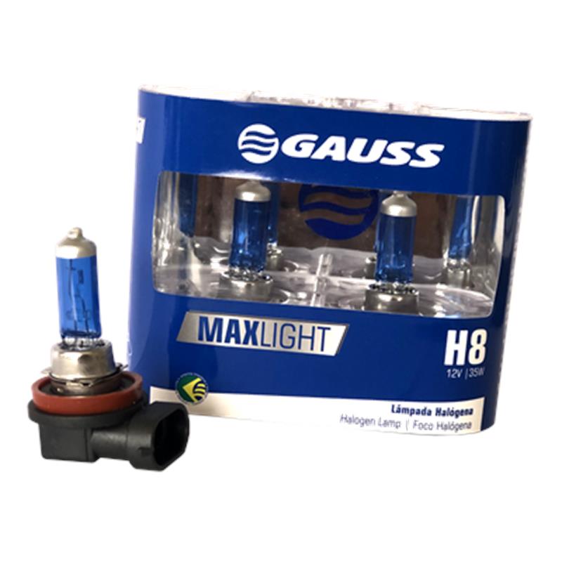 [64212CBA] BOMBILLO HALOGENO H8 PGJ19-1 12V 35W FARO MAXLIGHT 110% MAS LUZ 5000K PREMIUM DUOPACK 64212CBA