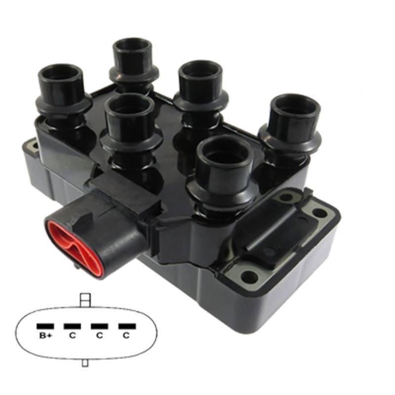 BOBINA ENCENDIDO FORD EXPLORER E-150 E-250 ECONOLINE RANGER 4.0L PACHA HORIZONTAL 4 P        SD-3037