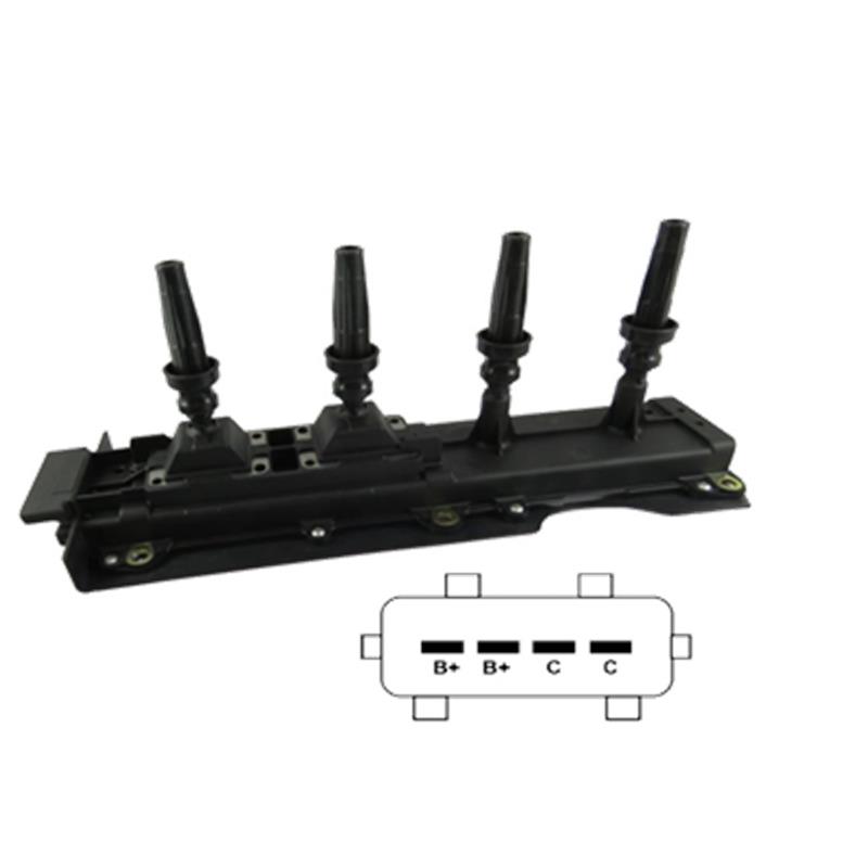 BOBINA ENCENDIDO CITROEN XANTIA X1 PEUGEOT 306 1.8L 97 01 307 2.0L 407 2.2 INDUCTIVA 4 P